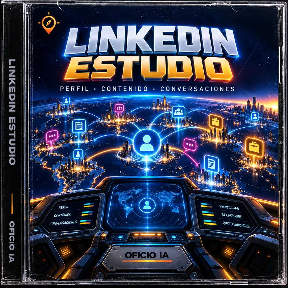 Carátula retro de LinkedIn Estudio